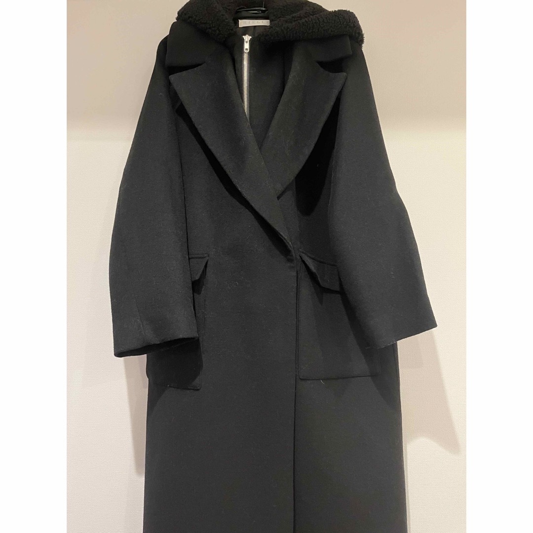 【RIELLE riche】Hood Boa Chester Coat レディースのジャケット/アウター(ロングコート)の商品写真