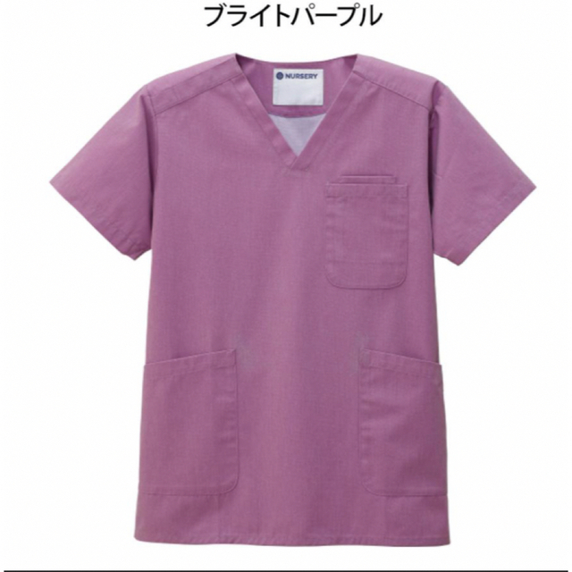 スクラブ　医療　ナース服　ナースリー　看護師　介護士 レディースのトップス(Tシャツ(半袖/袖なし))の商品写真