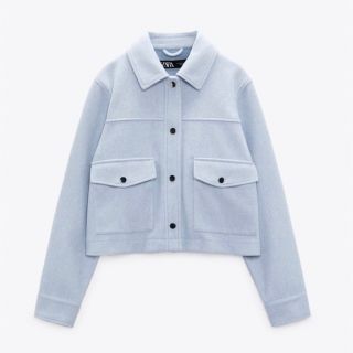 ザラ(ZARA)のZARA ソフトショートジャケット(ノーカラージャケット)