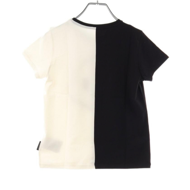 美品レアMONCLERモンクレールツートーンプリントロゴtシャツモノトーン