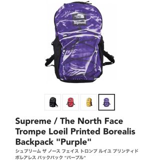 18Supreme TNF Expedition Backpack紫