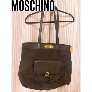 MOSCHINO　トートバッグ　スエード素材　希少