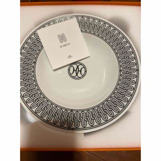 エルメス(Hermes)のHERMES エルメス Hデコ　アッシュデコ スーププレート2枚セット(食器)