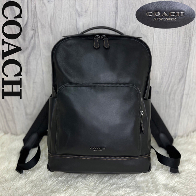 人気ライン♡極美品♡COACH コーチ レザー リュック バックパック ブラック