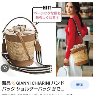 ジャンニキャリーニ(GIANNI CHIARINI)のジャンニキアリーニ　かごバッグ　VERY(ハンドバッグ)