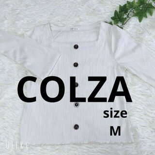コルザ(COLZA)の❇️728❇️⚜️COLZA コルザ【M】⚜️スクエアネックフロントボタンニット(Tシャツ(長袖/七分))