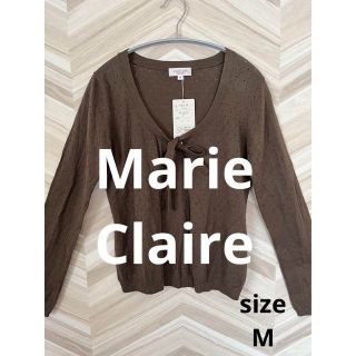 マリクレール(Marie Claire)の❇️735❇️Marie Claire  マリクレール【M】ブラウンボレロニット(ニット/セーター)