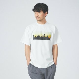 アバハウス(ABAHOUSE)の【ホワイト系その他1】【CITY】フォトプリント ポンチ 半袖 Tシャツ(Tシャツ/カットソー(半袖/袖なし))