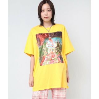 アールエヌエー(RNA)の【イエロー】M2070 貴族柄パッチTEE(カットソー(長袖/七分))