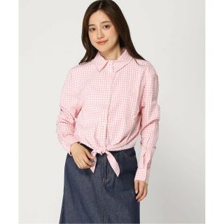 ゲス(GUESS)の【ライトピンク(L60L)】(W)Fadwa Bowed Shirt(シャツ/ブラウス(長袖/七分))