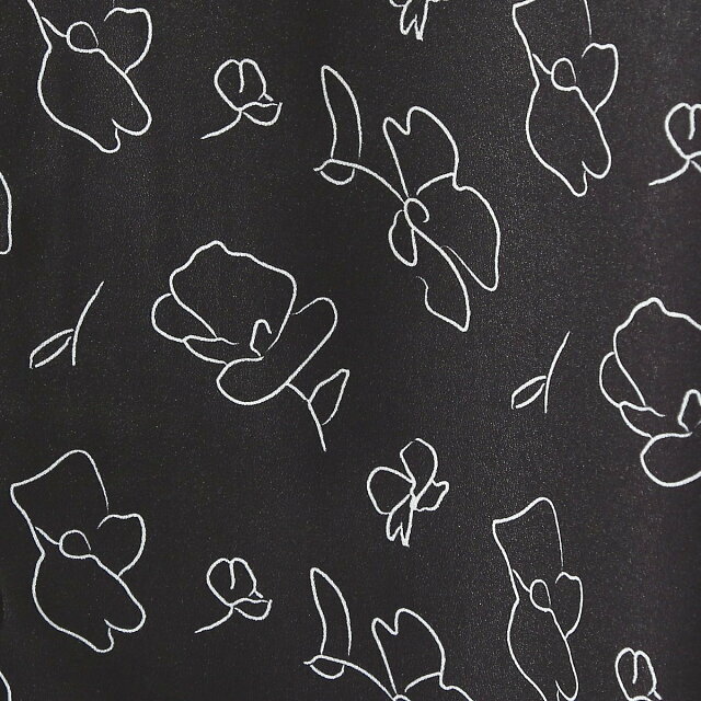 ABAHOUSE(アバハウス)の【ブラック】【花柄】イタリアンカラー 半袖 シャツ メンズのトップス(シャツ)の商品写真