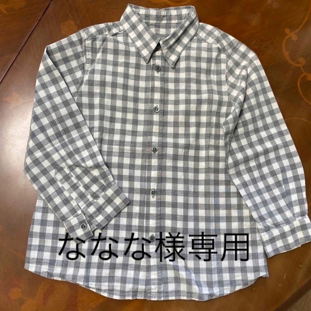 Bonpoint(ボンポワン)のボンポアン　長袖チェックシャツ3  95㎝ キッズ/ベビー/マタニティのキッズ服男の子用(90cm~)(ブラウス)の商品写真