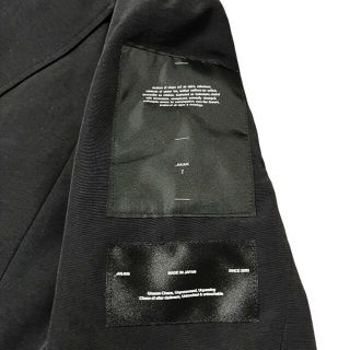 日本製/今治産 【新品】JULIUS 2022 ワッペン コート ブラック SAMPLE
