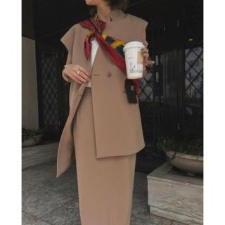 アメリヴィンテージ(Ameri VINTAGE)のAmeriVINTAGE OTONA WRAP VEST SETUP DRESS(セット/コーデ)