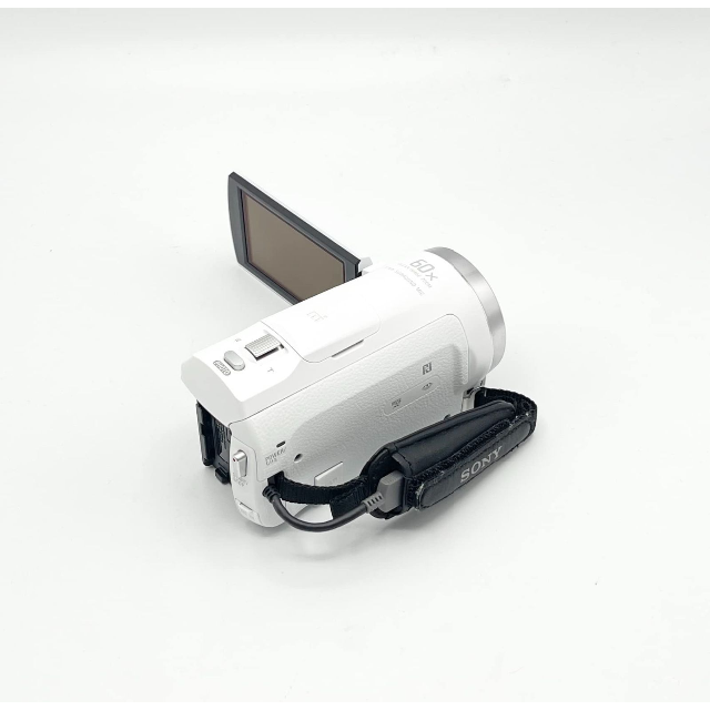 中古 ソニー SONY ビデオカメラ 32GB 光学30倍 ホワイト Handy スマホ/家電/カメラのカメラ(ビデオカメラ)の商品写真
