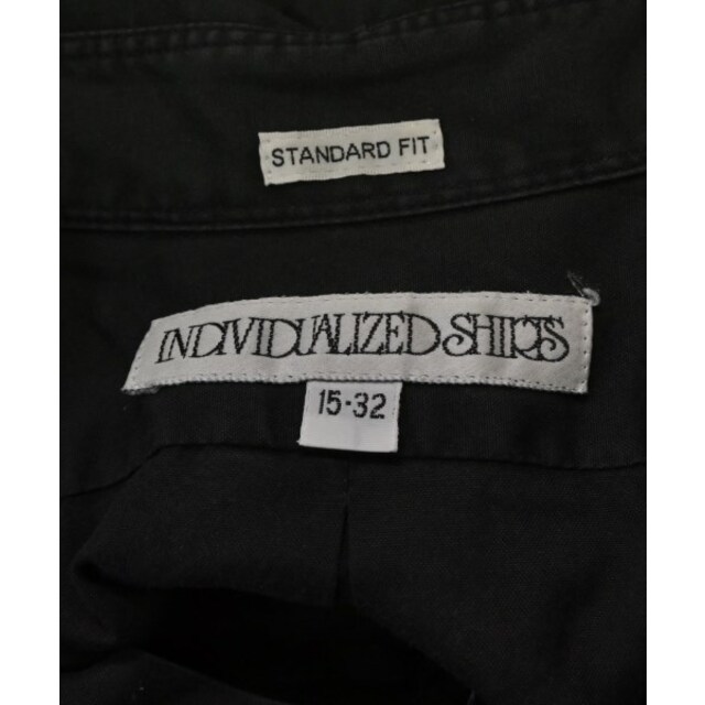 INDIVIDUALIZED SHIRTS(インディヴィジュアライズドシャツ)のINDIVIDUALIZED SHIRTS カジュアルシャツ 15(S位) 黒 【古着】【中古】 メンズのトップス(シャツ)の商品写真