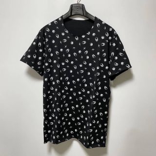 ウノピゥウノウグァーレトレ(1piu1uguale3)の新品 1piu1uguale3 ルシアンペラフィネ スカルロゴTシャツ M 黒(Tシャツ/カットソー(半袖/袖なし))