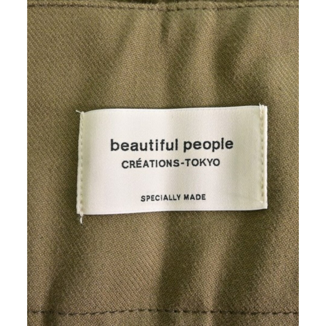 あり外ポケット4透け感beautiful people パンツ（その他） 38(M位) カーキ