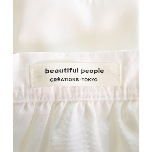 beautiful people(ビューティフルピープル)のbeautiful people ロング・マキシ丈スカート 36(S位) 白 【古着】【中古】 レディースのスカート(ロングスカート)の商品写真