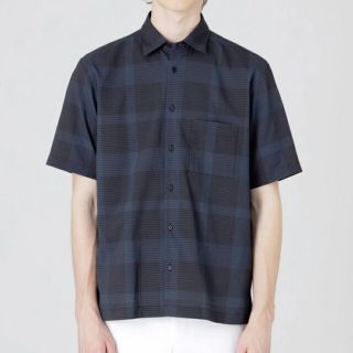 新品】ブラックレーベルクレストブリッジ シャツ 紺 M バーバリー 775