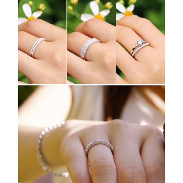 最高品質　SONA ダイヤモンドリング　シルバー925 レディースのアクセサリー(リング(指輪))の商品写真