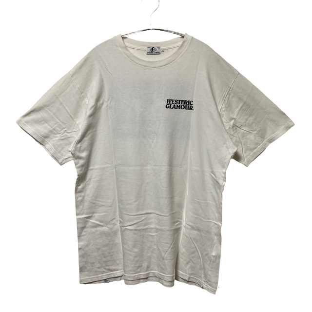 美品】HYSTERIC GLAMOUR 半袖 Tシャツ L 白 バックプリント 日本