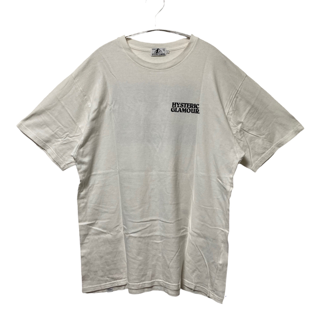 HYSTERIC GLAMOUR(ヒステリックグラマー)の【美品】HYSTERIC GLAMOUR 半袖　Tシャツ L 白　バックプリント メンズのトップス(Tシャツ/カットソー(半袖/袖なし))の商品写真