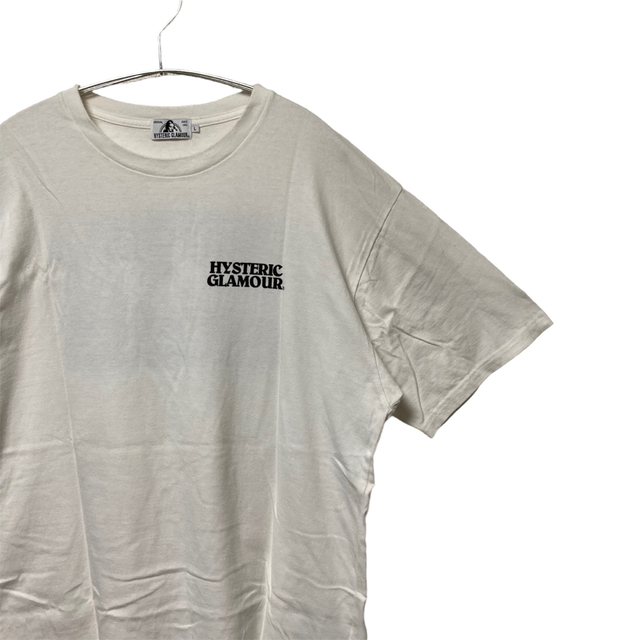 HYSTERIC GLAMOUR(ヒステリックグラマー)の【美品】HYSTERIC GLAMOUR 半袖　Tシャツ L 白　バックプリント メンズのトップス(Tシャツ/カットソー(半袖/袖なし))の商品写真