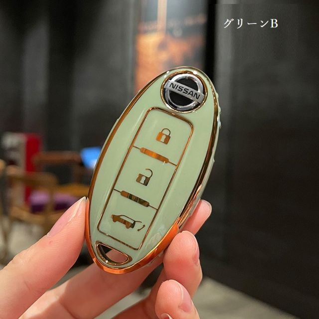 キーケース　日産　日産キーホルダー　キーカバー　カーアクセサリー　TPU製　 レディースのファッション小物(キーホルダー)の商品写真