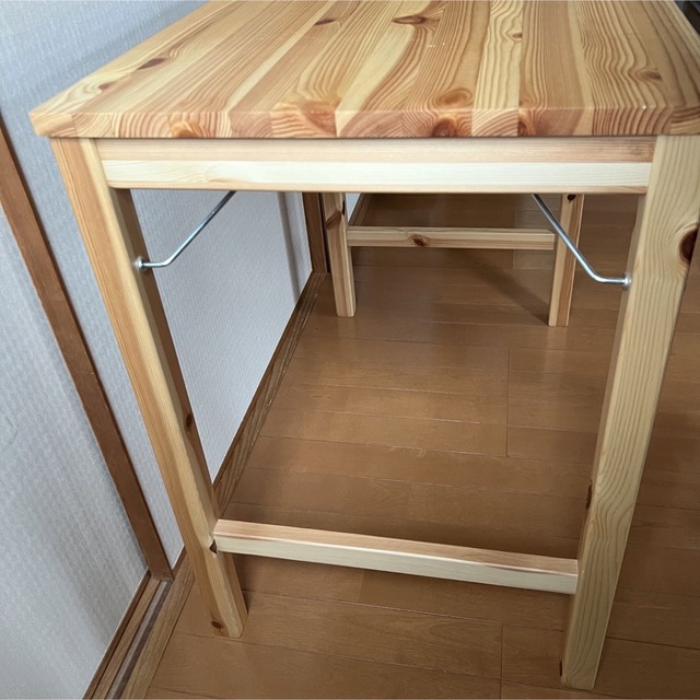 MUJI (無印良品) - 無印良品▪︎パイン材テーブル・折りたたみ式の通販 