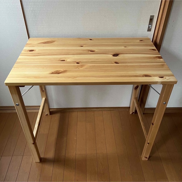 MUJI (無印良品) - 無印良品▪︎パイン材テーブル・折りたたみ式の通販 ...