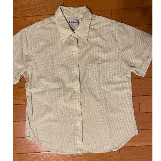 エルエルビーン(L.L.Bean)のL.L.Bean グリーンチェック半袖 シャツ 古着(シャツ/ブラウス(半袖/袖なし))