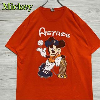 ディズニー(Disney)の【入手困難】ディズニー　ミッキー　Tシャツ　XLサイズ　ゆったり　ASTROS(Tシャツ/カットソー(半袖/袖なし))