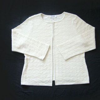 マッキントッシュ(MACKINTOSH)の☆未着用☆マッキントッシュロンドン●織りとラメ感が美しいカーディガン(カーディガン)