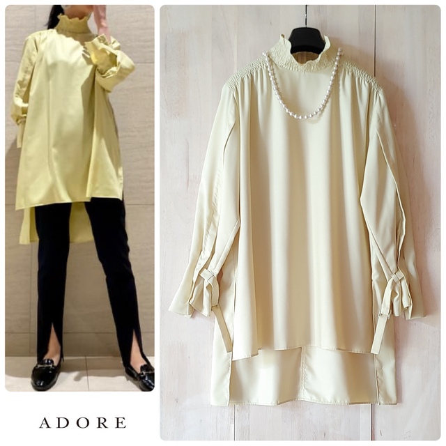 ADORE - 幻 希少美品 ADORE 定価3.2万円 VERY掲載 マットポプリンブラウスの通販 by りり's shop｜アドーアならラクマ