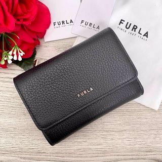 フルラ(Furla)の新品☆FURLA(フルラ)ブラック レザー  折り財布(財布)