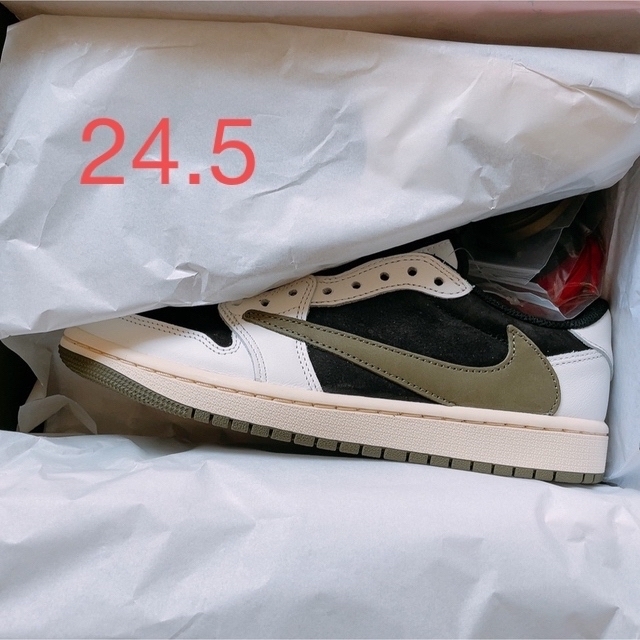 有名人芸能人】 1 ジョーダン エア NIKE - NIKE low 24.5 Scott Travis