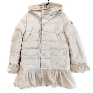 上等な 美品モンクレールガールMONCLER140フリルダウンジャケット