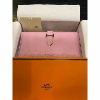 エルメス(Hermes)の新品　エルメス　長財　ピンク　ベアンスフレ(長財布)