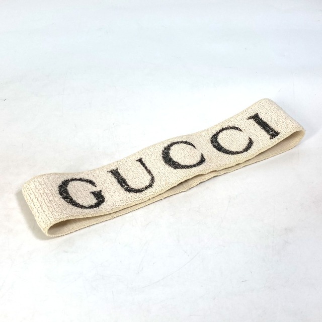 Gucci(グッチ)のグッチ GUCCI エラスティック 491820 ヘッドバンド ヘアアクセサリー ロゴ ヘアバンド ポリエステル ホワイト その他のその他(その他)の商品写真
