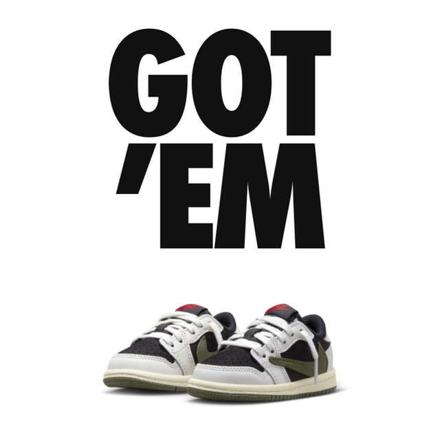 スニーカー NIKE ジョーダン1 LOW OG SP ベビーシューズ 15125円 販促