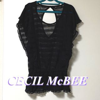 セシルマクビー(CECIL McBEE)のCECIL McBEE レースカットソー(カットソー(半袖/袖なし))