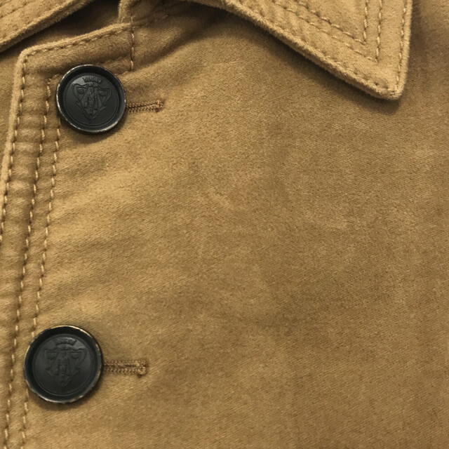 Gucci(グッチ)のGUCCI グッチ インナー総柄 モールスキンコート ベージュ 179295 Z1928 メンズのジャケット/アウター(フライトジャケット)の商品写真