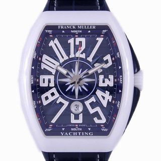 フランクミュラー(FRANCK MULLER)の【新品】フランクミュラー ヴァンガードヨッティング V45SCDTCRBCBL セラミック 自動巻(腕時計(アナログ))