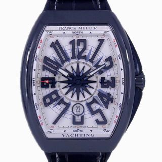 フランクミュラー(FRANCK MULLER)の【新品】フランクミュラー ヴァンガードヨッティング V45SCDTCRBLBL セラミック 自動巻(腕時計(アナログ))