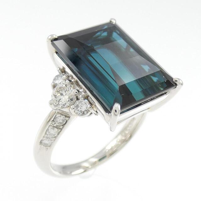 売り一掃 - PT インディゴライトトルマリン リング 9.45CT - バーゲン