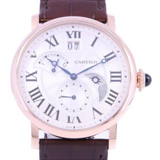 カルティエ(Cartier)のカルティエ ロトンド･ドゥ･カルティエ レトログラード2タイムゾーン PG W1556240 PG･RG 自動巻(腕時計(アナログ))