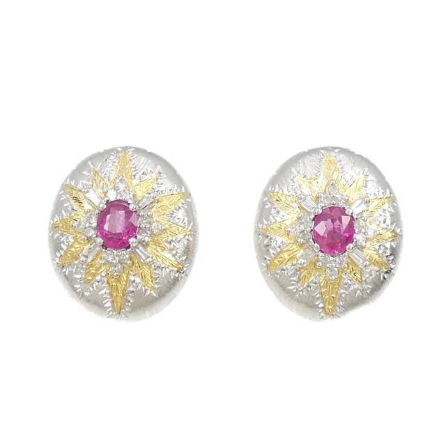 K18WG/K18YG ルビー ピアス/イヤリング 1.50CT 新入荷 55.0%OFF