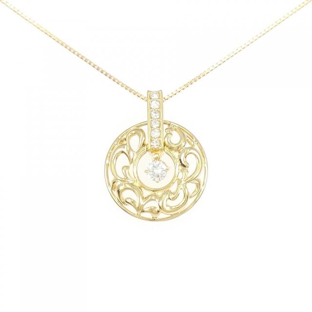 K18YG ダイヤモンド ネックレス 0.23CT - ネックレス