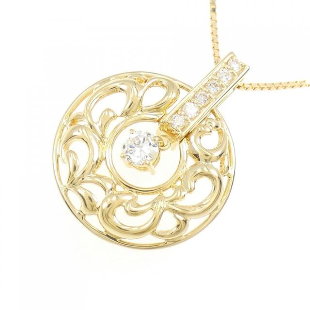 K18YG ダイヤモンド ネックレス 0.23CT - ネックレス
